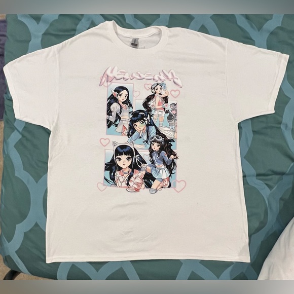 Gildan Other - New Jeans - K - POP - white tee from Lollapalooza Merch in Chicago, Illinois